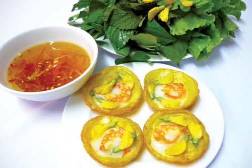 bánh khọt hoa điên điển